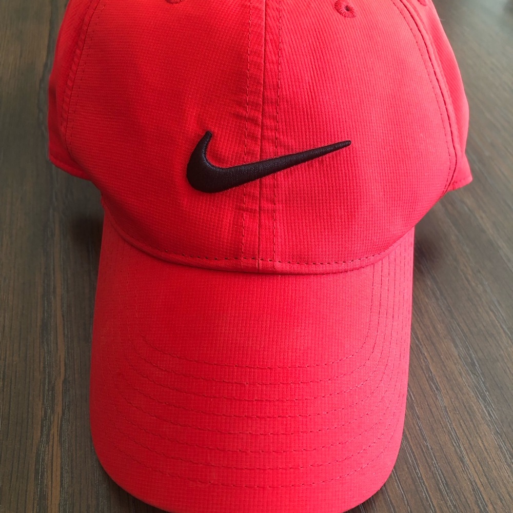 Nike Red Cap with Black Swoosh